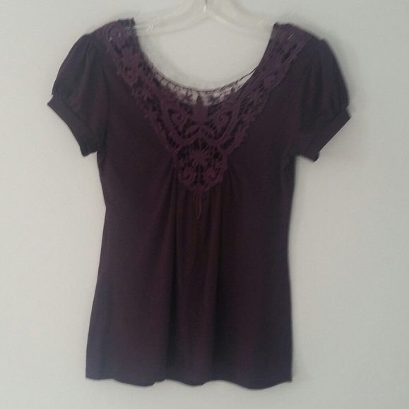 Smart Set Back Lace Top Purple - Picture 7 of 11